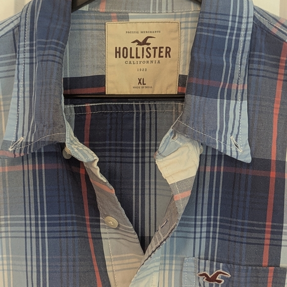 Hollister Casual Button Down Shirt Preppy Y2K Men's Sz XL - Picture 2 of 4